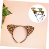 Vaguelly 9pcs Leopard Print Cat Ear Headbands Fuzzy Animal Ears