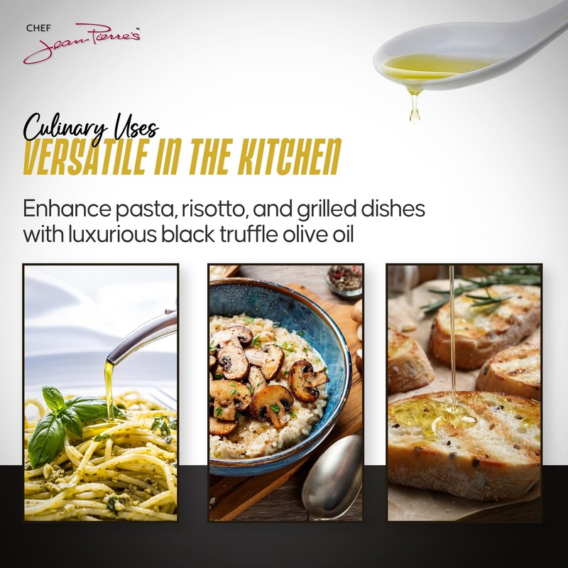 Chef Jean Pierre's Black Truffle Olive Oil - Naturally Infused,