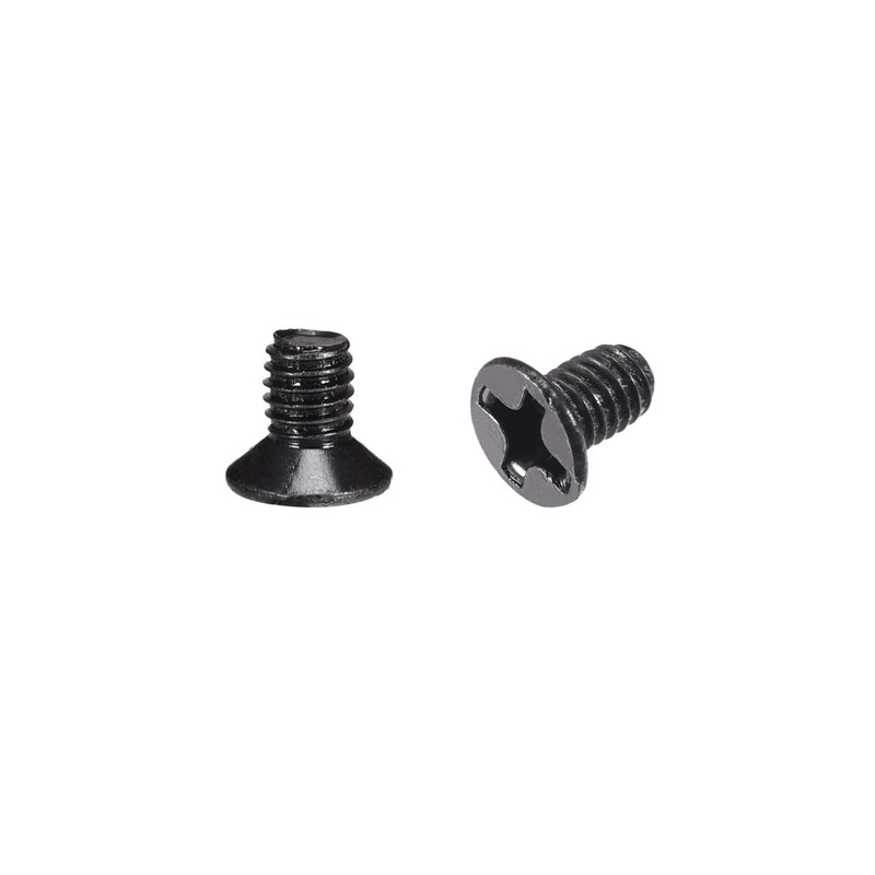 sourcing map M3 x 5mm Phillips Screw Fastener Black for
