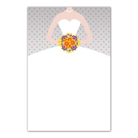 30 Blank Cards Invitations Thank You Cards Spring Bridal Shower + 30 White Envelopes