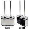 Casaphoria Stainless Steel Toilet Bowl Brush with Holder and Plunger