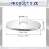 sourcing map Faucet Hole Cover, 5.51" Stainless Steel Deck Plate