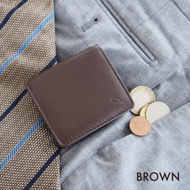 Arnold Palmer APZ-3313 Coin Purse, Box, Coin Case, Sheepskin, Sheepskin, Brown, Braun