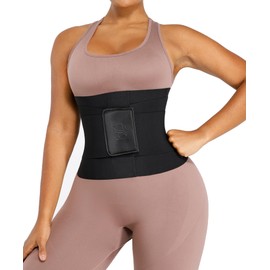 SHAPELLX Waist Trainer for Women Lower Belly Fat Waist Cincher Corset Shapewear Shaper Belt Back Support Belly Wrap Faja