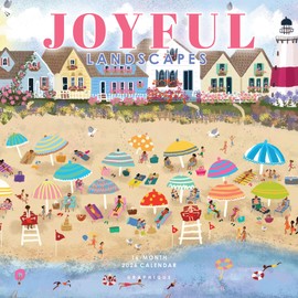 Graphique 2026 Joyful Landscapes Mini Wall Calendar | 7” x 7” | Thick Paper | Home & Office Organizer | Large Monthly Grid | 3 Languages & Marked Holidays | 4 Month Preview Page for 2027