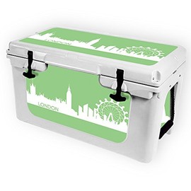MightySkins (Cooler Not Included) Skin Compatible with RTIC 45 Cooler (2017 Model) - London | Protective, Durable, and Unique Vinyl Decal wrap Cover | Easy to Apply | Made in The USA