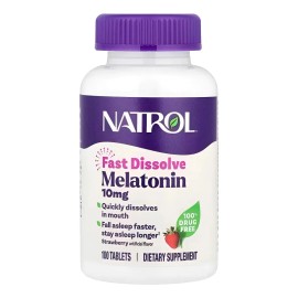 Natrol Melatonina 100 Tabletas Masticables S69 Fresa
