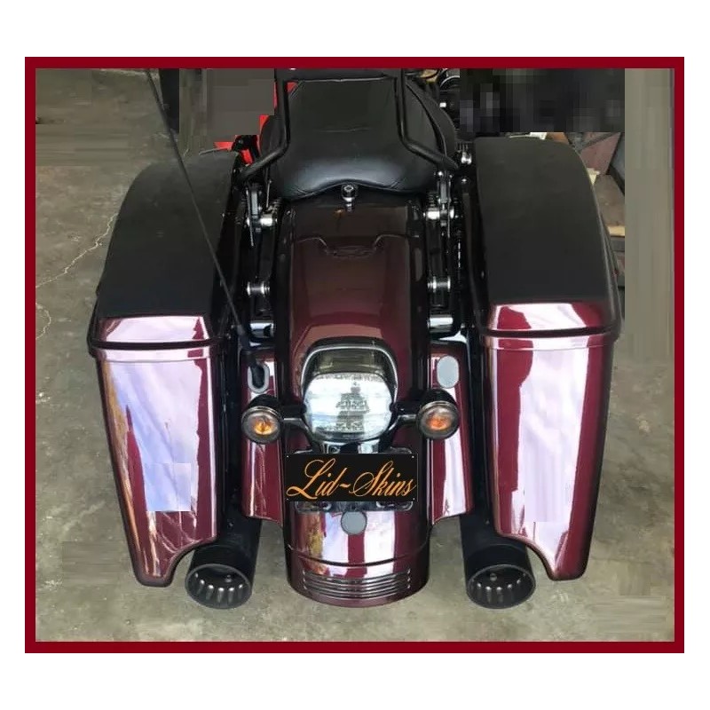 lid skins Black carbon hard bag lid covers Fits 1994-2013