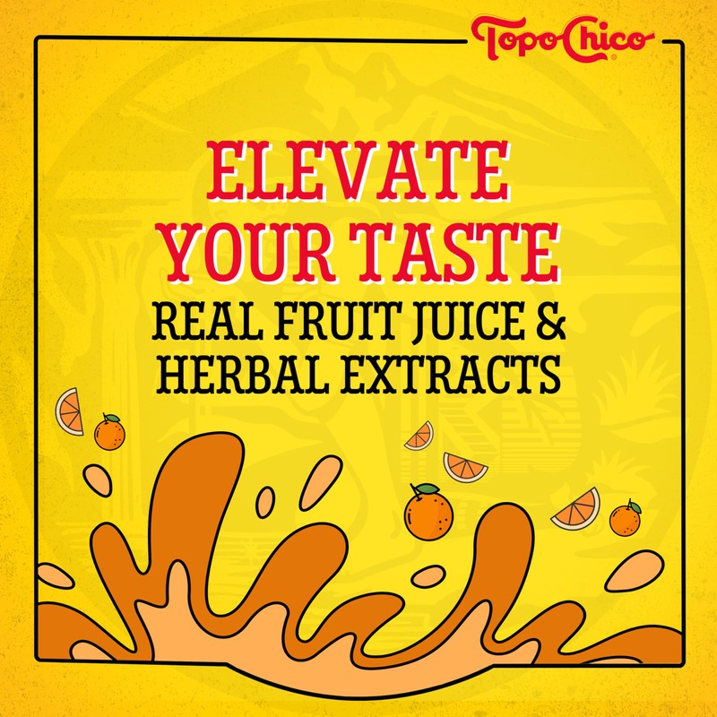 Topo Chico Sabores Tangerine with Ginger Extract 12oz 8pk