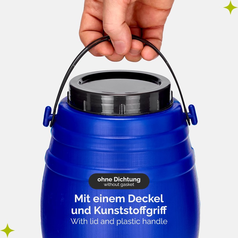 Garronda GD-0086 4 Litre Container with Lid, Feeding Bin, Wide