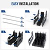 BlackSmith 4-Slot Foam Gun Rack, Handgun & Revolver Storage Stand,