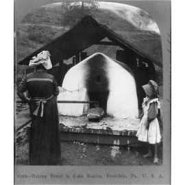Unbranded Photo:Baking bread in Coke Region, Scottsdale, PA c1905