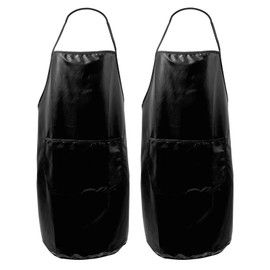 DB ZENGZI Hair Stylist Apron - Salon Barber Aprons Waterproof Protective PU Coated for Women/Men Adults with a Pocket 2 Pack