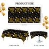 HFBOBP 2 Pack 80th Birthday Tablecloths,54 x 108 inch Disposable