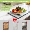 Tempered Glass Cutting Board 8x12" and 12x16", GUGEMEI Glass Chopping