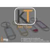 Metal Keyring with Large Label Writeable - 5 pcs. -