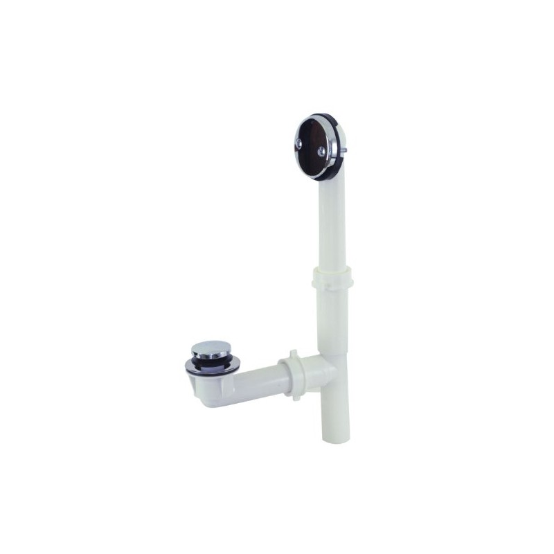 EZ-Flo 1-1/2 Inch Two-Hole Bath Waste Drain, Plastic Tubular with