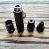 Handheld Inflatable Torch Lighter,Portable Multifunctional All-in-One Tube Built-in Detachable Lighter,Outdoor,Indoor,Camping,Candle,Birthday,Black(2PCS)