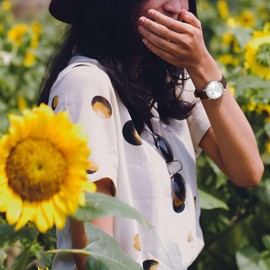 BISONSTRAP Elegant Leather Watch Straps, Quick Release, Watch Bands for Women and Men, 14mm, Dark Brown (Silver Buckle)