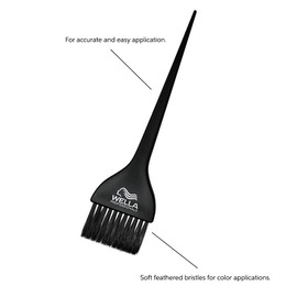Wella Professional Color Brush, Black with Wella Professionals Logo, Great for Color Mixing and Application, For Professional or At-Home Use