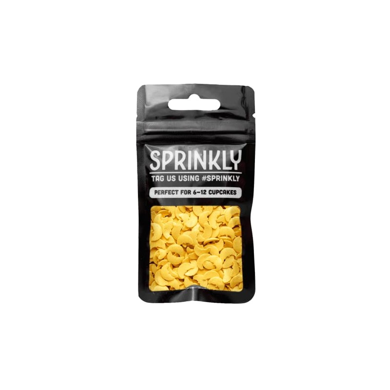 SPRINKLY - Sprinkle Shapes - Gold Half Moons - 25g
