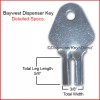 Baywest, Cascade Baywest Dispenser Key for Paper Towel & Toilet