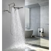 BRIGHT SHOWERS Brass Shower Arm Extender for Rain and Handheld