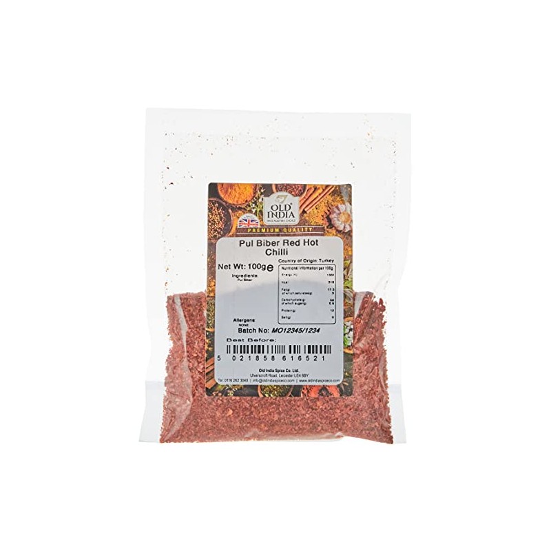 Old India Pul Biber Red Hot Chilli 100g