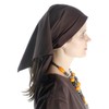 HEMAD Medieval Laudamie Cotton Headscarf, White, Beige, Black, Red, Brown,