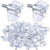 PAGOW 3mm 1/8 Inch Shelf Support Peg, Clear Cabinet Shelf