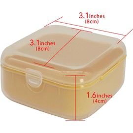 DODAMOUR 2 Pack Travel Soap Case, Portable Bar Soap Holder with Draining Tray & Secure Latch for Gym, Camping, Shower (Green & Yellow)