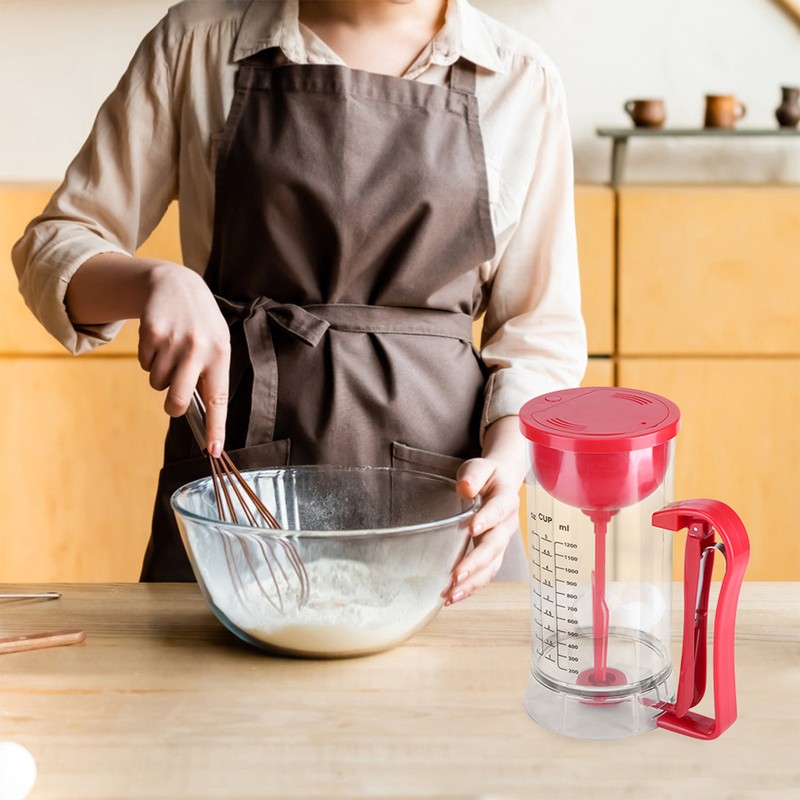 Cordless Electric Battery Powered Mixer Dispenser Pancake Cupcake Waffle Batter
