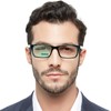 OCCI CHIARI Bifocals Reading Glasses for Men,Transition Square Eye Protection