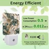 ZTHLL Green Gold Leaf Night Light, Tropical Palm Night Light