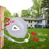 Retractable Garden Water Hose Reel Storage Gun Rewind Wall Mount
