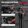 KITLUCK Cordless Electric Ratchet Wrench Set, 3/8" 12V Extended Power