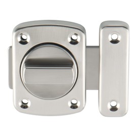 Alise Gate Latch Slide Bolt Latches Lock,Large Size Safety Double Sided Rotate Gate Hardware,SUS304 Stainless Steel Gate Latch,Brushed Finish,78mmx65mm