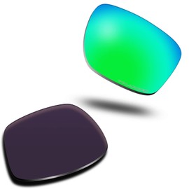 SOLODAD Replacement Lenses for Oakley Sliver OO9262 Sunglasses-Emerald Green Polarized