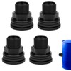 AIEX 4pcs PVC Bulkhead Fitting, Double Threaded Bulkhead Water Tank