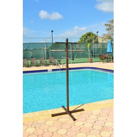 Pool & Spa Towel Rack Bronze Premium Extra Tall Towel Tree Outdoor PVC