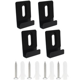 LBTODH 4PCS Wide Mirror Hanging Hardware Metal Mirror Clips with Screws and Pads Heavy Duty Mirror Hanging Kit for Frameless Mirror Billboard Displays Tile Display