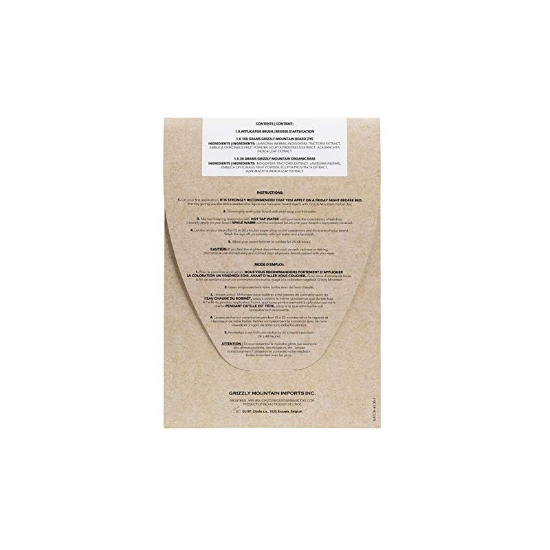 Organic & Natural Light Brown Beard Dye