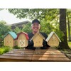 GAW Nature Wood Chalet Style Carpenter Bee Traps for Outdoors,