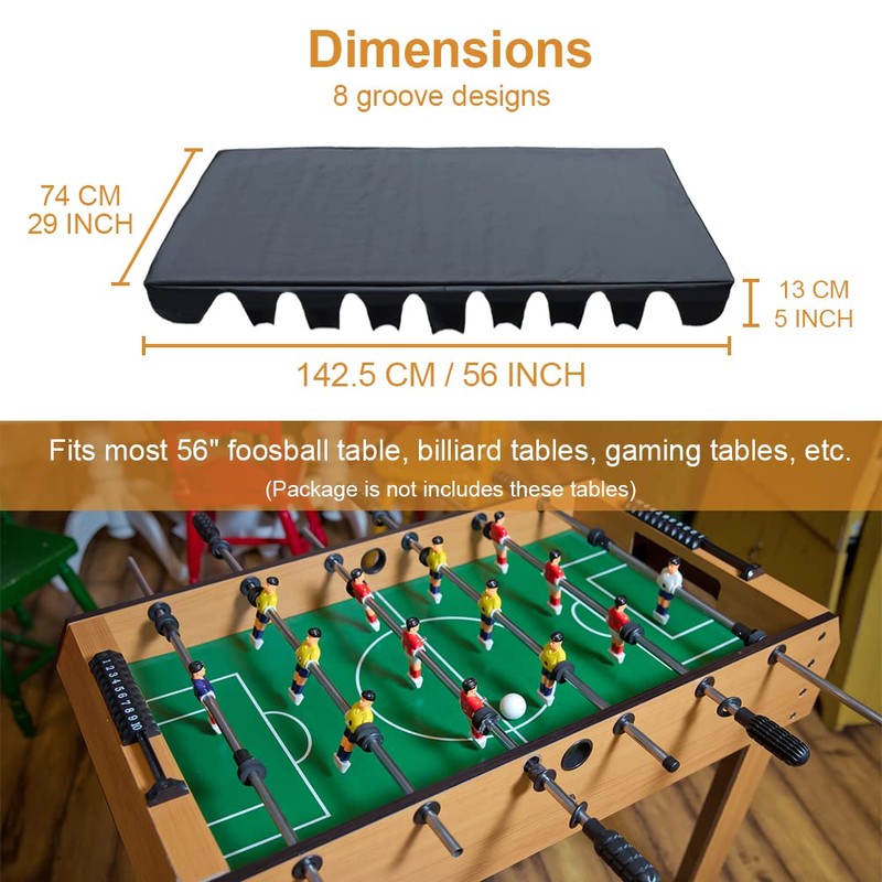 Foosball Table Cover - Heavy Duty Waterproof Billiard Soccer Protector