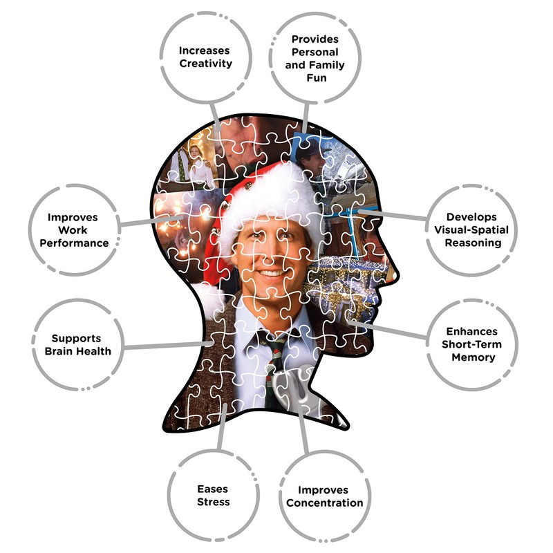 Aquarius Christmas Vacation 1000 Piece Jigsaw Puzzle