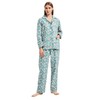 GLOBAL Women's Flannel Pajamas Set 100% Cotton PJs for Women