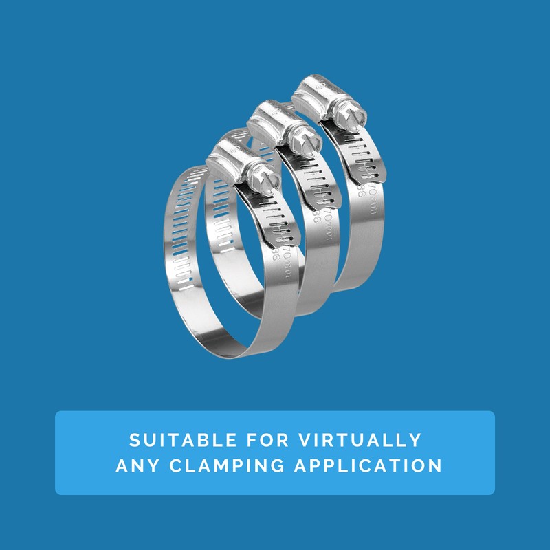 Koehler KE36BX Enterprises - Abrazadera para manguera (10 unidades), Plateado,