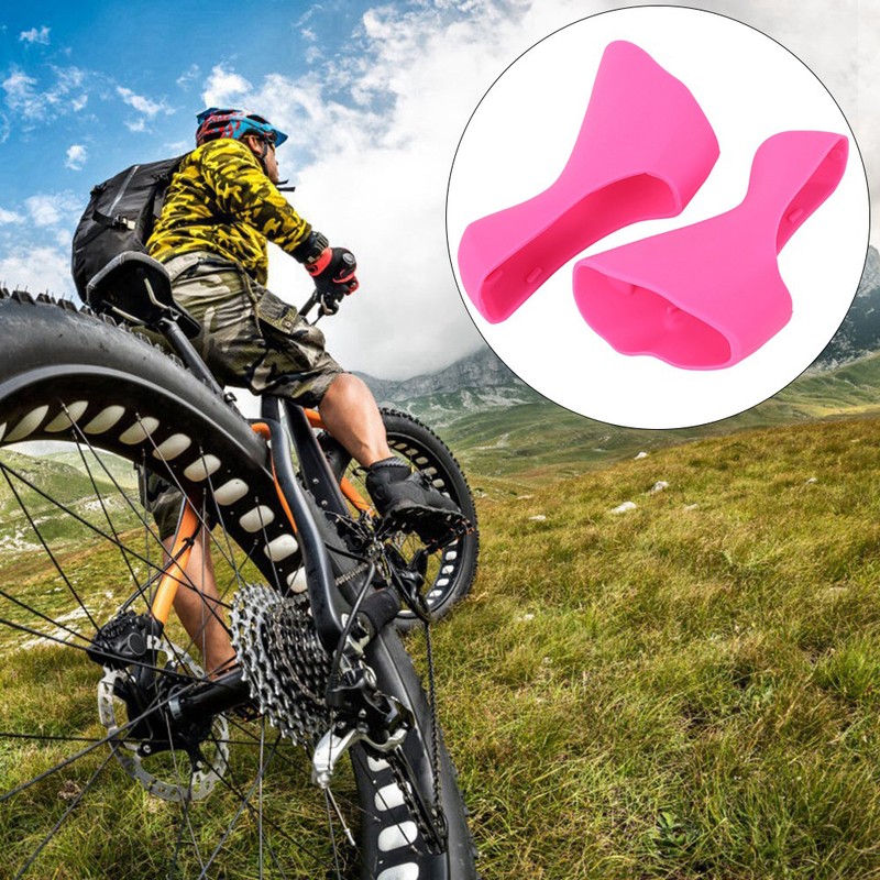 A Pair Silicone Road Bicycle Handlebar Protective Cover Comfortable Grips