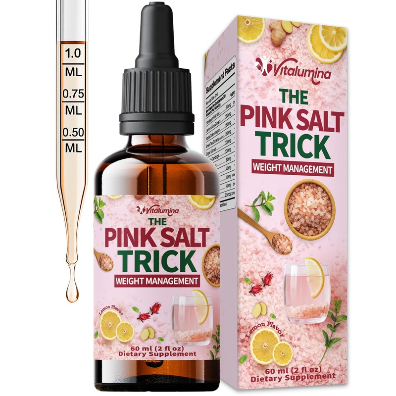 Vitalumina Pink Salt Trick Drops – Lemon Flavor – Convenient