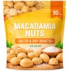 Macadamia Nuts Dry Roasted & Sea Salted 10 oz Pouch